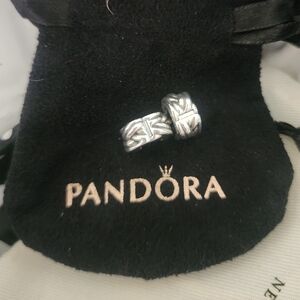 Pandora Silver Charm Clips